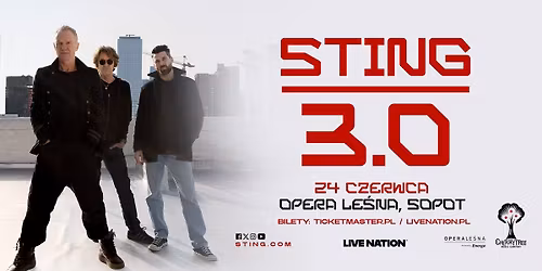 STING 3.0 TOUR - Official Event - 24.06.2026, Opera Le\u015bna, Sopot