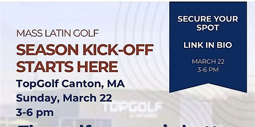 2026 Golf Season Kick-Off