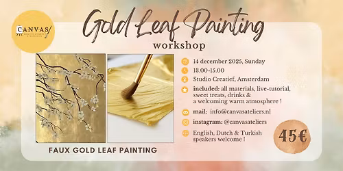 Gold Leaf Painting Worskhop