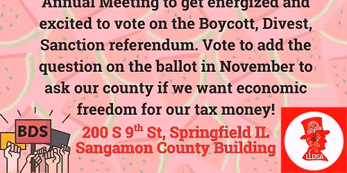 BDS Referendum Rally and Township Meeting