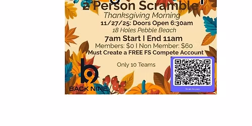 1st Annual Gobbler Cup Scramble