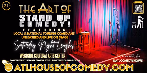 The Art of Stand Up Comedy this Friday @ Westside Cultural Arts Center
