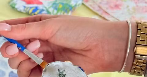 Oyster D\u00e9coupage Christmas Ornaments