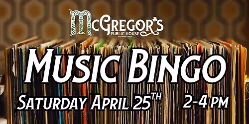 Live Music Bingo @ McGregor's Public House