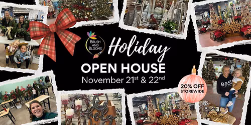 Brush and Blooms Holiday Open House