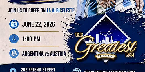 Argentina vs Austria World Cup Watch Party at The Greatest Bar