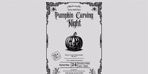 Adult Pumpkin Carving Night