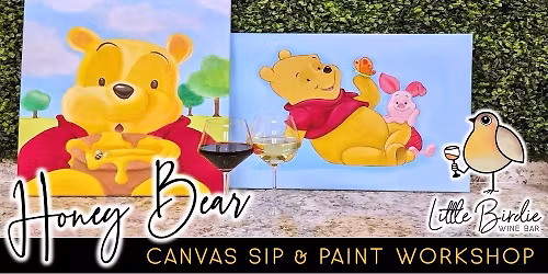SOBER SUNDAY: Honey Bear | Canvas Sip & Paint Workshop