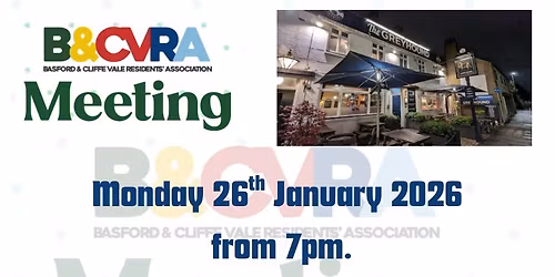 BCVRA community meeting - local residents, businesses and organisations.