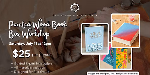 Painted Wood Book Box Workshop