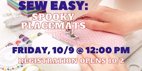 Sew Easy: Spooky Placemats
