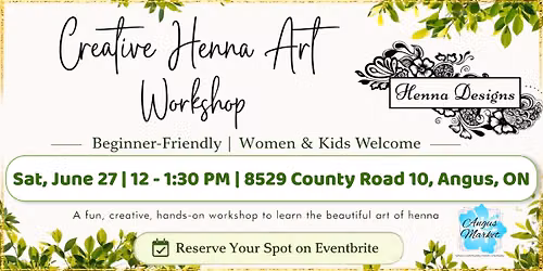 Creative Henna Art Workshop
