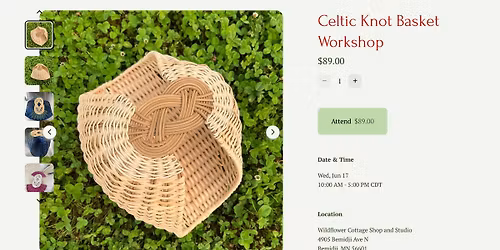 Celtic Knot Basket Workshop