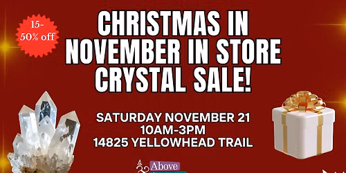 Christmas in November In Store Sale