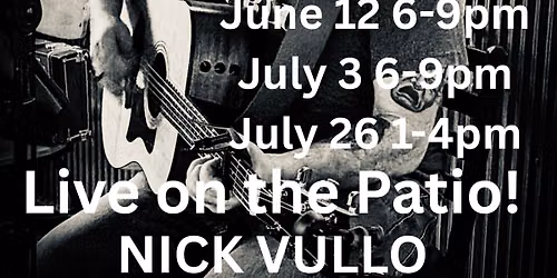 Nick Vullo Live on the Patio