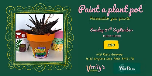 Paint & Personalise a Plant Pot