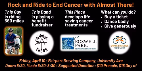 Rock and Ride to End Cancer with Almost There!