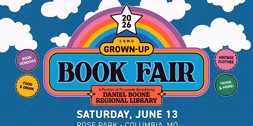 CoMo Grown-Up Book Fair at Rose Park