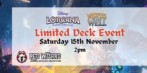 Lorcana 'Whispers in the Well' Limited Deck Event