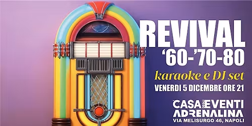 La notte degli anni 60 70 80 \u00e8 arrivata!