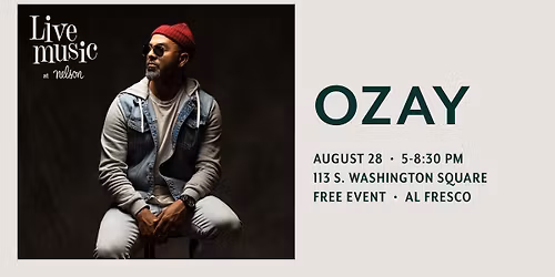 Live Music Thursdays at Nelson: Ozay Moore