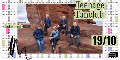 TEENAGE FANCLUB en concert (indie rock legends) \u00b7 March\u00e9 Gare LYON