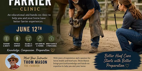 Creating calm, confident horses for the farrier.