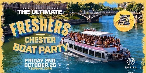Rosies' Freshers Boat Party