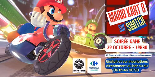 Tournoi Mario Kart 8 sur switch