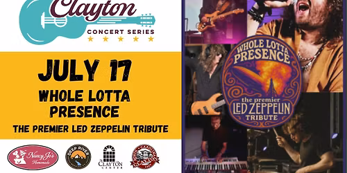 Downtown Clayton Concert: Whole Lotta Presence- The Premier Led Zeppelin Tribute