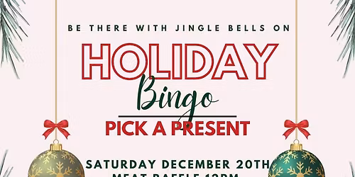 Holiday Pick A Present Bingo