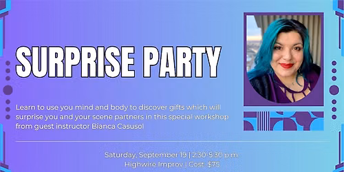 Guest Workshop: Surprise Party