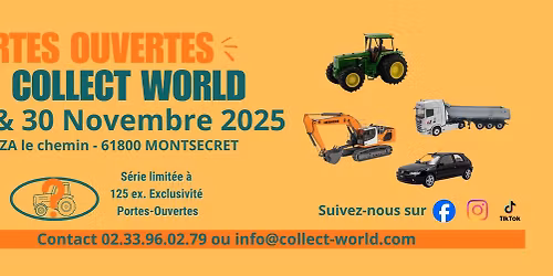 Portes-Ouvertes Collect World - 29 et 30 Novembre 2025 \u00e0 Montsecret (61)