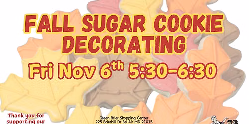 Fall Sugar Cookie Decorating