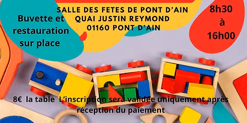 Bourse au jouets du sou des \u00e9coles de pont d\u2019Ain 