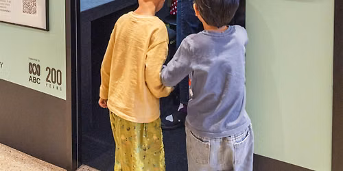 Library tour for families