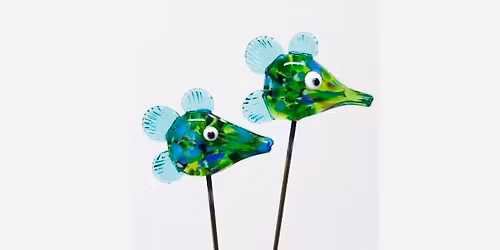 Flameworked Glass Fish Plant Stakes - March 21