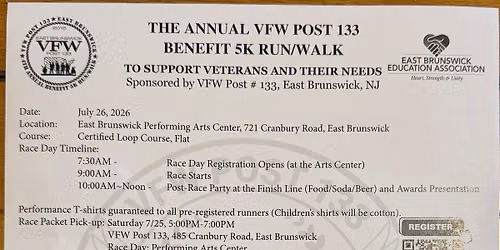 Annual 5K RUN \ud83c\udfc3\u200d\u2642\ufe0f or WALK 