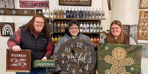 THANKSGIVING WEEK SPECIAL! FREE MINI HOLIDAY PEDESTAL! Pick Your Project Workshop