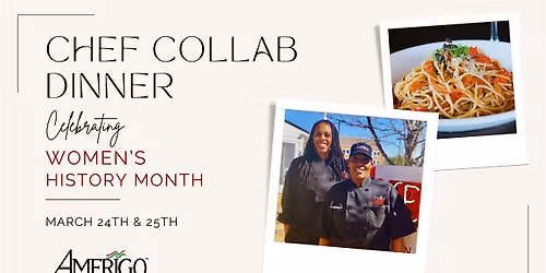 Chef Collab Dinner Celebrating Women's History Month at Amerigo Fondren