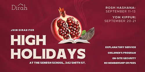 Rosh Hashanah & Yom Kippur with Dirah