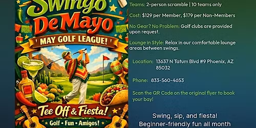 Swingo De Mayo- Beginner 4-week 2-Person Scramble Golf League