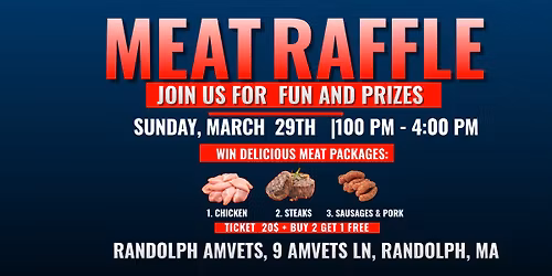 AMVETS MEAT RAFFLE MARCH 29TH