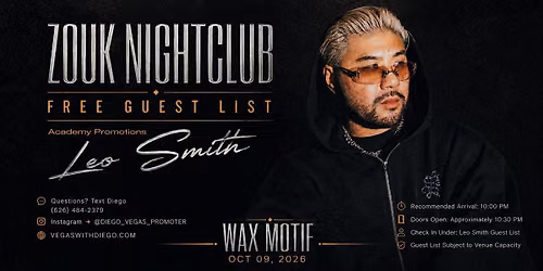 WAX MOTIF at Zouk Nightclub