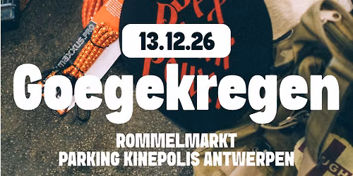 Goegekregen rommelmarkt parking Kinepolis Antwerpen