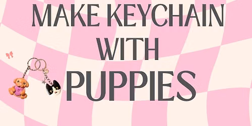 Clay Keychain with Puppies at Ms. Pennyplain\u2019s Atelier