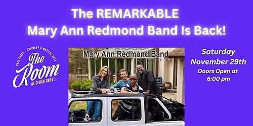 The REMARKABLE Mary Ann Redmond Band Is Back!