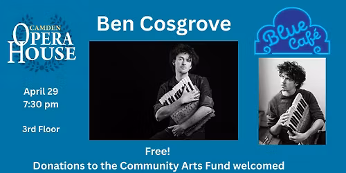 Blue Caf\u00e9 performance by pianist Ben Cosgrove 
