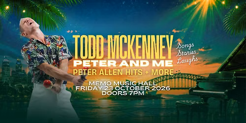 MEMO MUSIC HALL  | TODD MCKENNEY PETER AND ME