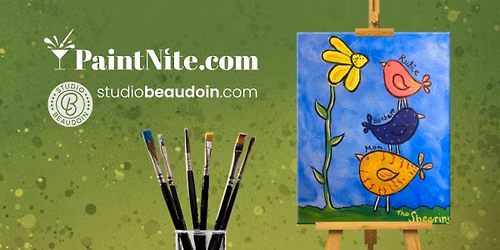 Paint Nite: Family of Birds (Family-friendly Sunday)